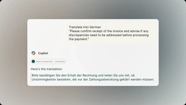 Enterprise translations in ChatGPT, Copilot and more – with Supertext Translation MCP